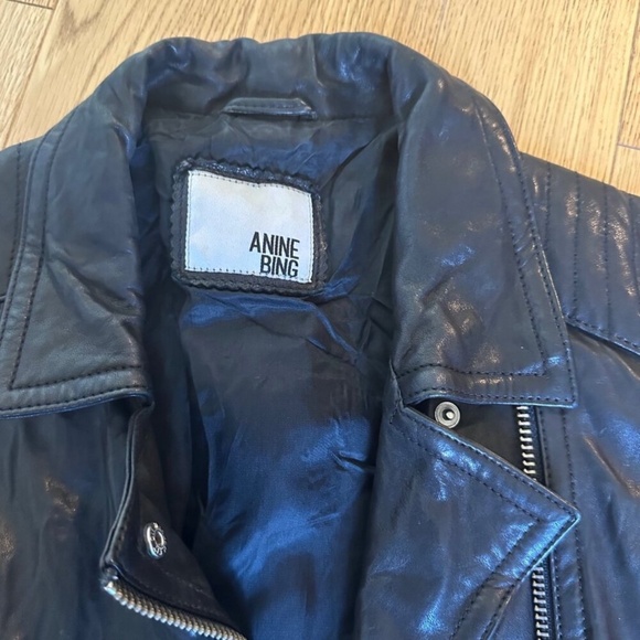 Anine Bing Leather Motorcycle Jacket - Picture 3 of 4